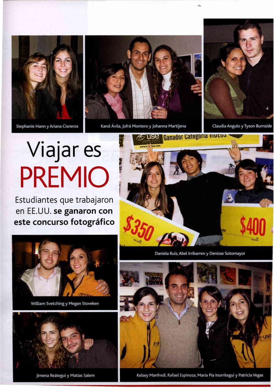 Recorte de Revista Caras sobre USE (21/07/2009)